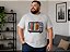 Camiseta Masculina Estampa TV Retrô Cinza Mescla Plus Size XP ao G5 - Imagem 1