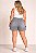 Short Jeans Stretch Cinza Feminino Elastico com Cordão na cintura do 44 ao 70 3465 - Imagem 5