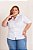 Camisa Tricoline Manga Curta Stretch Branca Plus Size Xp Ao G5 3384 - Imagem 1