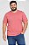 Camiseta Masculina Básica Rosa Coral Suave Plus Size XP Ao G5 - Imagem 1