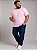 Camiseta Masculina Básica Rosa Plus Size XP Ao G5 - Imagem 1