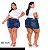 Kit 3 Mini Saia Jeans com Stretch Feminina Plus Size - Imagem 1