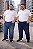 Kit 2 Calças Masculina Jeans com Elastano Pequenos Defeitos Plus Size - Imagem 1