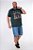 Camiseta Masculina Estampada Fusca Verde Plus Size XP ao G5 - Imagem 2