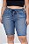 Bermuda Ciclista Jogger Jeans Stretch com Puído Feminina Plus Size 44 ao 70 3457 - Imagem 2