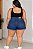 Short Jeans Stretch Feminino Plus Size Barra Desfiada do 44 ao 70 3478 - Imagem 3