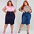 Kit 2 Saias Secretaria Jeans Stretch  Feminina  Plus Size Pequenos Defeitos 44 ao 70 - Imagem 1