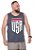 Camiseta Regata USA Chumbo Plus Size XP ao  G5 - Imagem 1