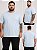 Camiseta Básica Azul Claro Masculina Plus Size XP Ao G5 - Imagem 3