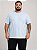 Camiseta Básica Azul Claro Masculina Plus Size XP Ao G5 - Imagem 1
