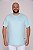 Camiseta Básica Azul Bebê Masculina Plus Size XP Ao G5 - Imagem 1