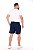 Bermuda Masculina Tactel Elastano Plus size Marinho - Imagem 2