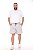 Bermuda Masculina Tactel Elastano Plus size Areia - Imagem 1