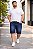 Bermuda Jeans Stretch Bigode e Used Masculina Plus Size 50 a 80 2295 - Imagem 1