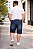 Bermuda Jeans Stretch Bigode e Used Masculina Plus Size 50 a 80 2295 - Imagem 2