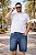 Bermuda Jeans Stretch Bigode e Used Masculina Plus Size 50 a 80 2296 - Imagem 5