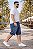 Bermuda Jeans Stretch Bigode e Used Masculina Plus Size 50 a 80 2296 - Imagem 6