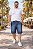 Bermuda Jeans Stretch Bigode e Used Masculina Plus Size 50 a 80 2296 - Imagem 3