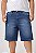 Bermuda Jeans Stretch Bigode e Used Masculina Plus Size 50 a 80 2296 - Imagem 2