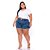 Short Jeans Stretch Lavagem Sky Efeito 3D Feminino Plus Size 62 ao 70 3223 - Imagem 1