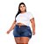 Short Jeans Stretch Rasgadinho Feminino Plus Size 44 ao 60 3225 - Imagem 3