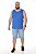 Bermuda Jeans Stretch Clear Puído Masculina Plus Size  50 ao 80 2254 - Imagem 2