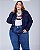 Jaqueta Jeans Stretch  Feminina Plus Size XP ao G5 3380 - Imagem 3