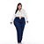 Calça Jeans Flare  C/ Faixa Lateral Feminina Plus Size 44 ao 66 3185 - Imagem 1