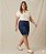 Bermuda Jeans Feminina Com Barrinha Dobrada Plus Size 3462 - Imagem 3