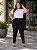 Calça Jeans Feminina Stretch Preta Feminina Plus Size 44 ao 70 1574 - Imagem 1