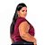 Camisa Regata Tricoline Stretch Feminina Vinho Plus Size XP ao G5 3222 - Imagem 4