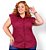 Camisa Regata Tricoline Stretch Feminina Vinho Plus Size XP ao G5 3222 - Imagem 1