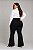 Calça Flare Jeans Black Intenso Com Stretch Feminina Plus Size 3168 - Imagem 3