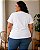 Camiseta Estampada Feminina Urso Branca Plus size Do XP ao G5 - Imagem 3