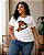 Camiseta Estampada Feminina Urso Branca Plus size Do XP ao G5 - Imagem 1