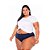 Calcinha Cotton Lycra Renda Marinho Plus Size XM Ao G5 - Imagem 1