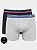 Kit 02 Cueca Boxer Algodão Cós Liso Double Lupo - Imagem 1