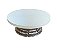 Bailarina em MDF branco com Pedestal Prata - Imagem 1
