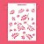Estêncil Diananicy Nº 04 - Stencil Folhas Floral - Imagem 1