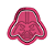 Cortador com Marcador Star Wars - Darth Vader 5cm - Imagem 1