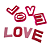 Cortador Alfabeto Letras LOVE - Imagem 1
