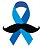 Cortador e Marcador Novembro Azul - Laço Bigode 6cm - Imagem 1