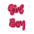 Dupla Marcador Boy e Girl - Imagem 1