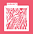 Estêncil Diananicy Nº 393 - Stencil Textura Zebra - Imagem 1