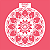 Estêncil Diananicy Nº 615 - Stencil Mandala Redondo Confeitaria Pasta Biscoito - Imagem 1