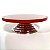 Bailarina em MDF vermelho com Pedestal Prata - Imagem 1