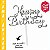 Topo em MDF com Glitter Prata Tema Happy Birthday - Imagem 1