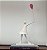 Escultura Menina com Balão Rosa - Imagem 1