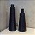Vaso Cone com Dobrinhas | Preto - Imagem 1