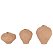 Trio de Vasos Terracota Orgânicos - Imagem 2